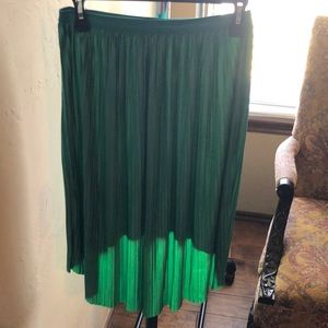 Green skirt